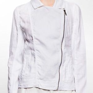 Calvin Klein Linen Moto Jacket